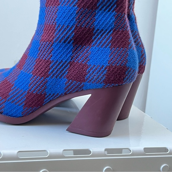 Camper Karol Bootie Bright Blue Houndsooth - Picture 9 of 16